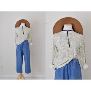 Vintage‎ 90s Botanical Cotton/Poly Tee